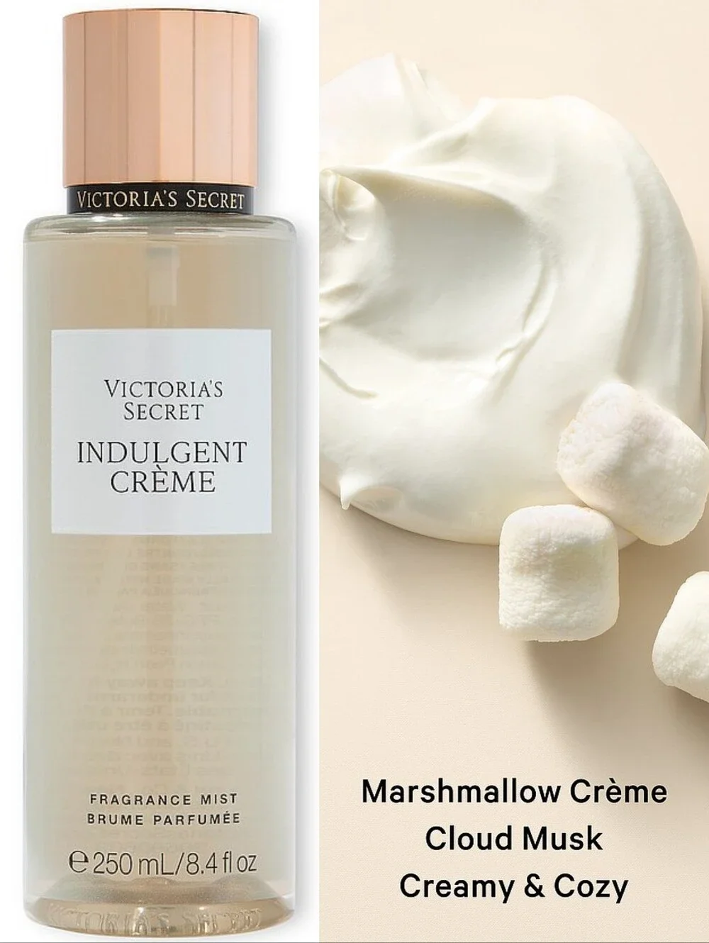 Victoria's Secret Indulgent Crème Fragrance Body Mist 8oz NEW